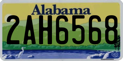 AL license plate 2AH6568