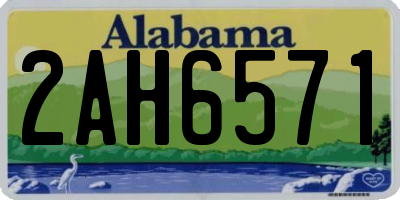 AL license plate 2AH6571