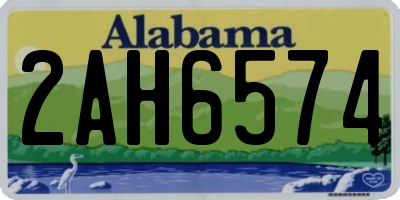 AL license plate 2AH6574