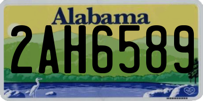 AL license plate 2AH6589