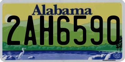 AL license plate 2AH6590