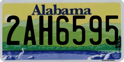 AL license plate 2AH6595