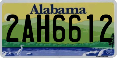 AL license plate 2AH6612