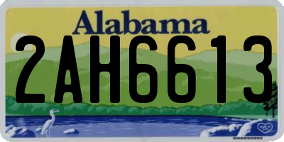 AL license plate 2AH6613