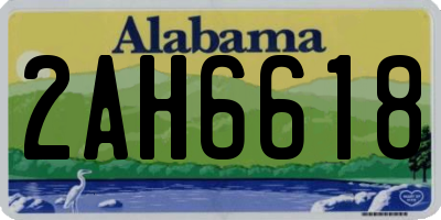 AL license plate 2AH6618