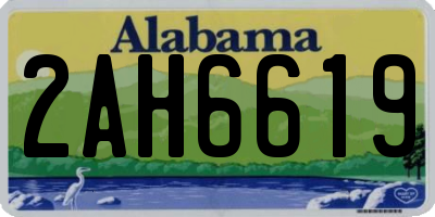 AL license plate 2AH6619