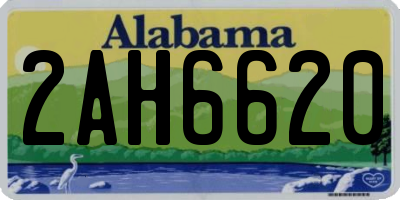 AL license plate 2AH6620