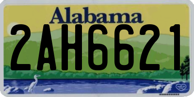 AL license plate 2AH6621