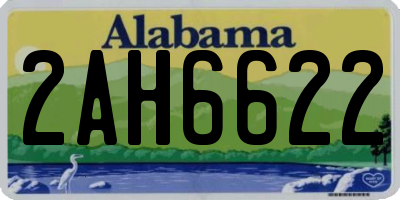 AL license plate 2AH6622