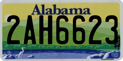 AL license plate 2AH6623
