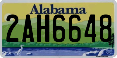 AL license plate 2AH6648
