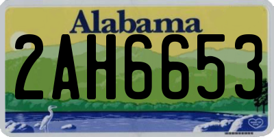 AL license plate 2AH6653