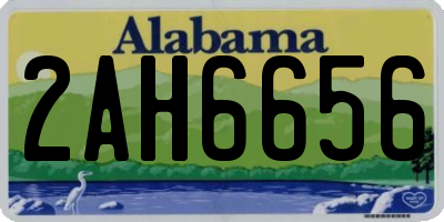 AL license plate 2AH6656