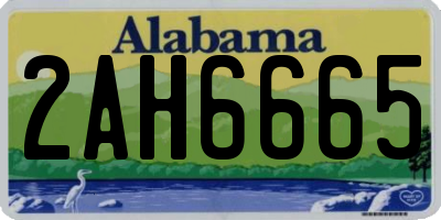 AL license plate 2AH6665