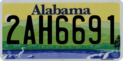 AL license plate 2AH6691