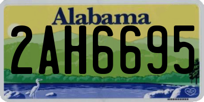 AL license plate 2AH6695