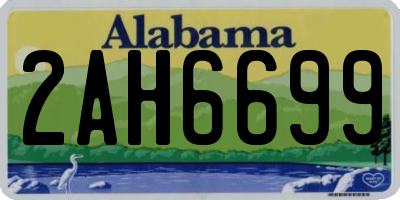 AL license plate 2AH6699
