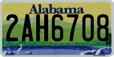 AL license plate 2AH6708