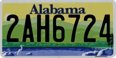 AL license plate 2AH6724