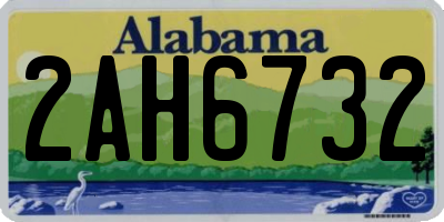 AL license plate 2AH6732