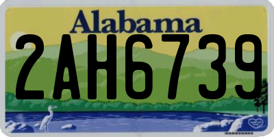 AL license plate 2AH6739