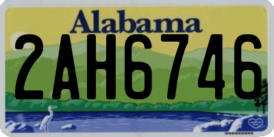 AL license plate 2AH6746