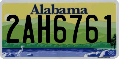 AL license plate 2AH6761