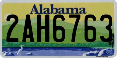 AL license plate 2AH6763