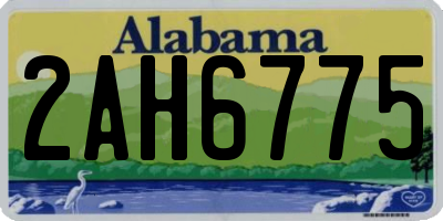AL license plate 2AH6775