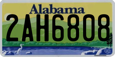 AL license plate 2AH6808