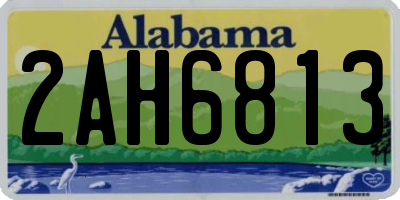 AL license plate 2AH6813