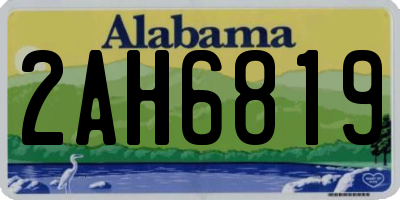 AL license plate 2AH6819