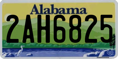 AL license plate 2AH6825
