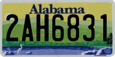 AL license plate 2AH6831