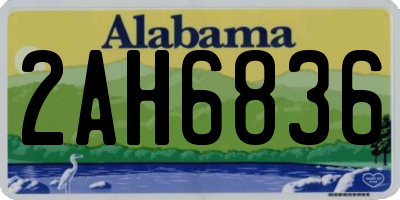 AL license plate 2AH6836