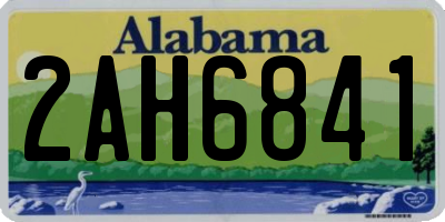 AL license plate 2AH6841