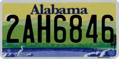 AL license plate 2AH6846