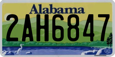 AL license plate 2AH6847