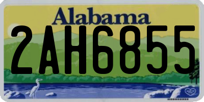 AL license plate 2AH6855