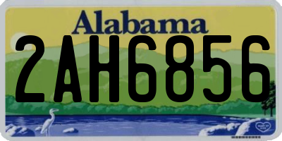 AL license plate 2AH6856
