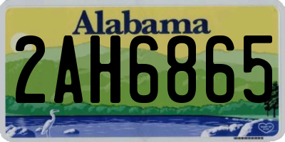 AL license plate 2AH6865
