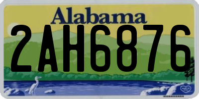 AL license plate 2AH6876