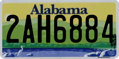 AL license plate 2AH6884
