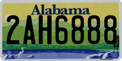 AL license plate 2AH6888