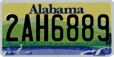 AL license plate 2AH6889