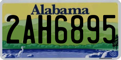 AL license plate 2AH6895