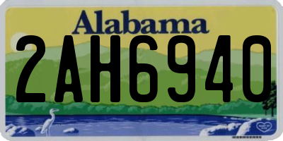 AL license plate 2AH6940