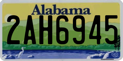 AL license plate 2AH6945