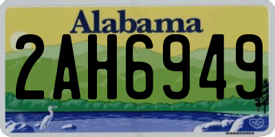 AL license plate 2AH6949