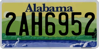 AL license plate 2AH6952